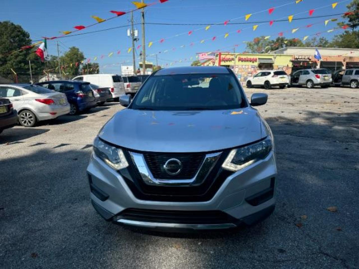 2017 Silver Nissan Rogue S 2WD (5N1AT2MT9HC) with an 2.5L L4 DOHC 16V engine, Continuously Variable Transmission transmission, located at 1806 Veterans Memorial Hwy SW, Austell, GA, 30168, (770) 944-9558, 33.817959, -84.606987 - Photo#1