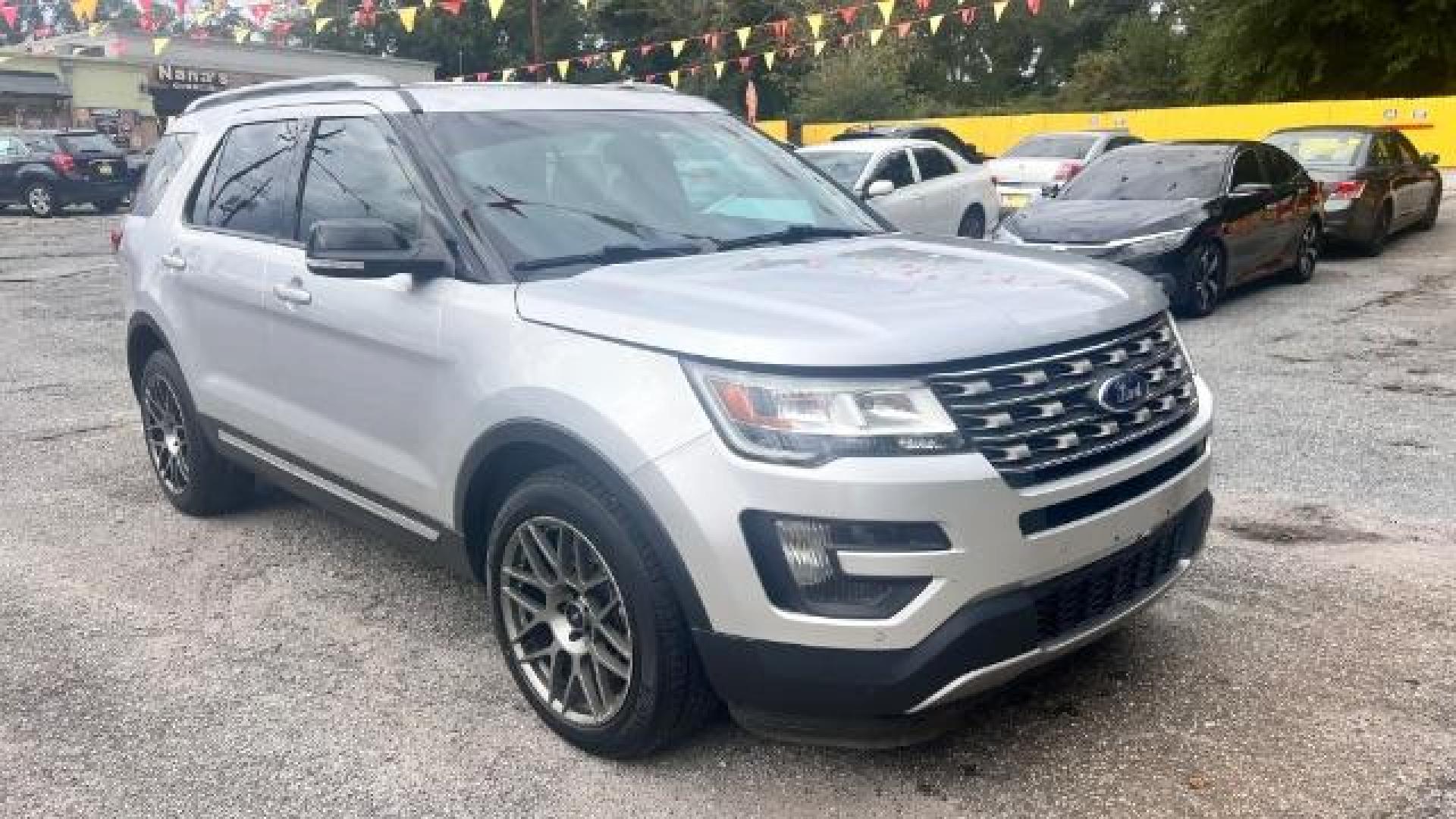 2016 SILVER Ford Explorer XLT FWD (1FM5K7D87GG) with an 3.5L V6 DOHC 24V engine, 6-Speed Automatic transmission, located at 1806 Veterans Memorial Hwy SW, Austell, GA, 30168, (770) 944-9558, 33.817959, -84.606987 - Photo#0