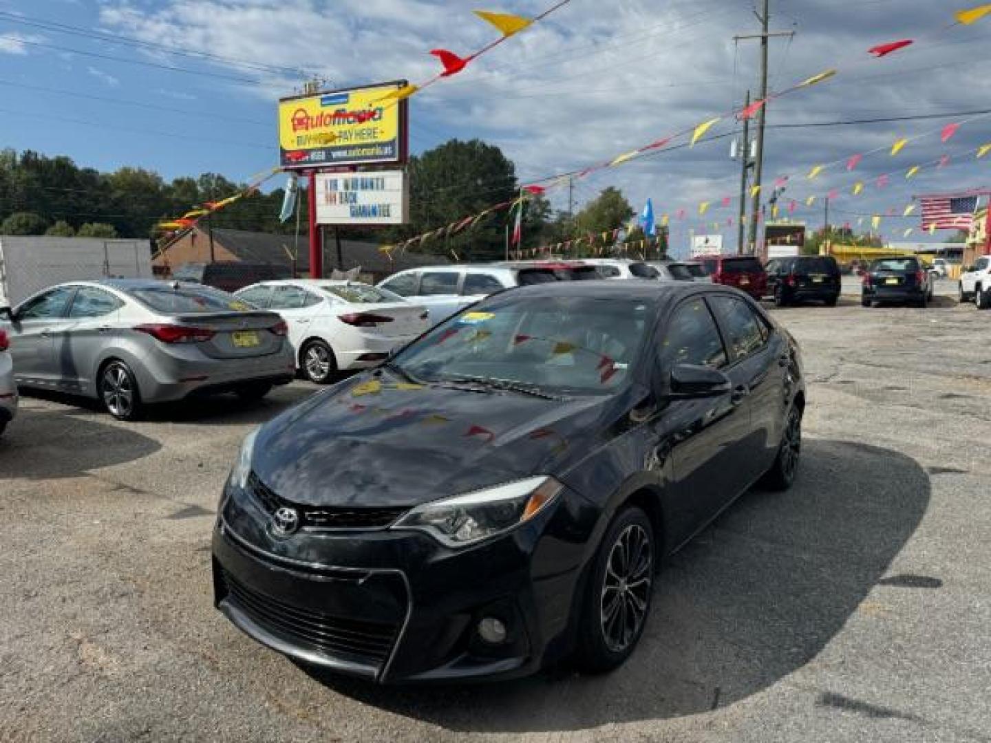 2014 Black Toyota Corolla S CVT (5YFBURHE2EP) with an 1.8L L4 DOHC 16V engine, Continuously Variable Transmission transmission, located at 1806 Veterans Memorial Hwy SW, Austell, GA, 30168, (770) 944-9558, 33.817959, -84.606987 - Photo#0