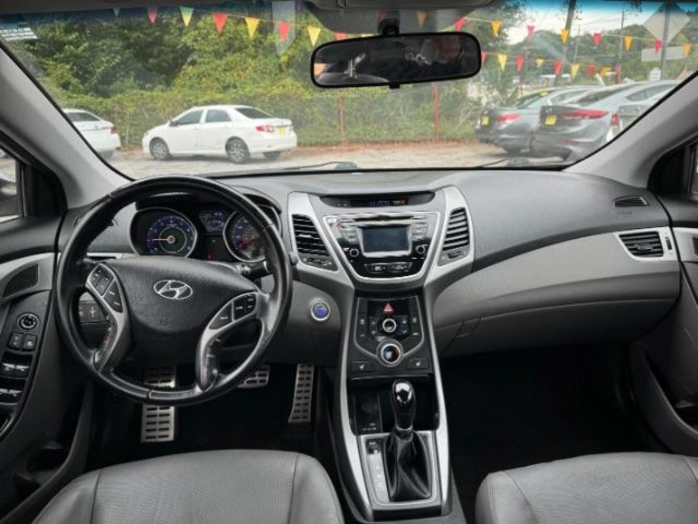 2014 Silver Hyundai Elantra GLS A/T (KMHDH4AHXEU) with an 2.0L L4 DOHC 16V engine, 6-Speed Automatic transmission, located at 1806 Veterans Memorial Hwy SW, Austell, GA, 30168, (770) 944-9558, 33.817959, -84.606987 - Photo#11