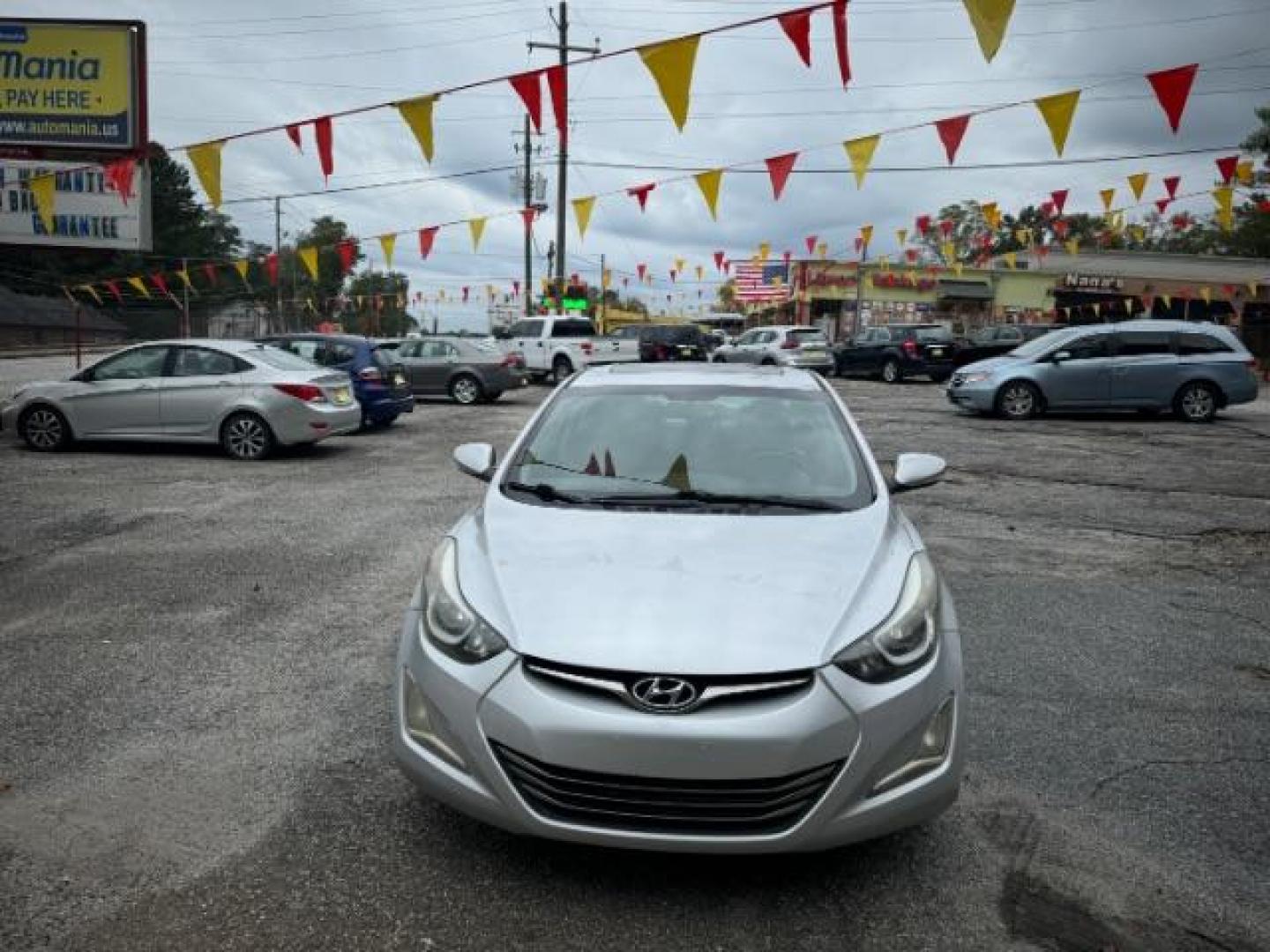 2014 Silver Hyundai Elantra GLS A/T (KMHDH4AHXEU) with an 2.0L L4 DOHC 16V engine, 6-Speed Automatic transmission, located at 1806 Veterans Memorial Hwy SW, Austell, GA, 30168, (770) 944-9558, 33.817959, -84.606987 - Photo#1