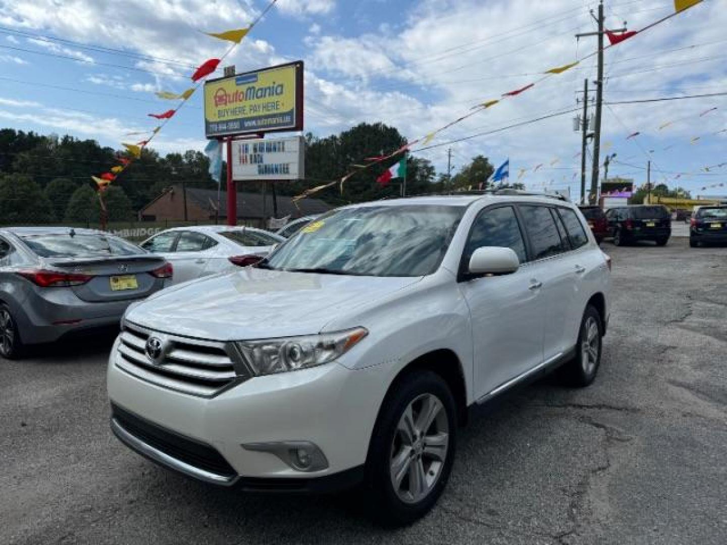 2012 White Toyota Highlander Limited 4WD (5TDDK3EH9CS) with an 3.5L V6 DOHC 24V engine, 5-Speed Automatic transmission, located at 1806 Veterans Memorial Hwy SW, Austell, GA, 30168, (770) 944-9558, 33.817959, -84.606987 - Photo#0