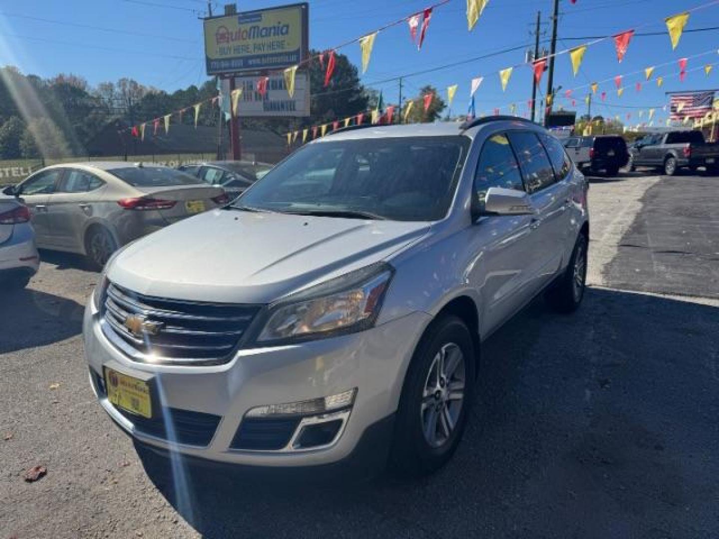 2016 Silver Chevrolet Traverse 2LT AWD (1GNKVHKD5GJ) with an 3.6L V6 DOHC 24V engine, 6-Speed Automatic transmission, located at 1806 Veterans Memorial Hwy SW, Austell, GA, 30168, (770) 944-9558, 33.817959, -84.606987 - Photo#0