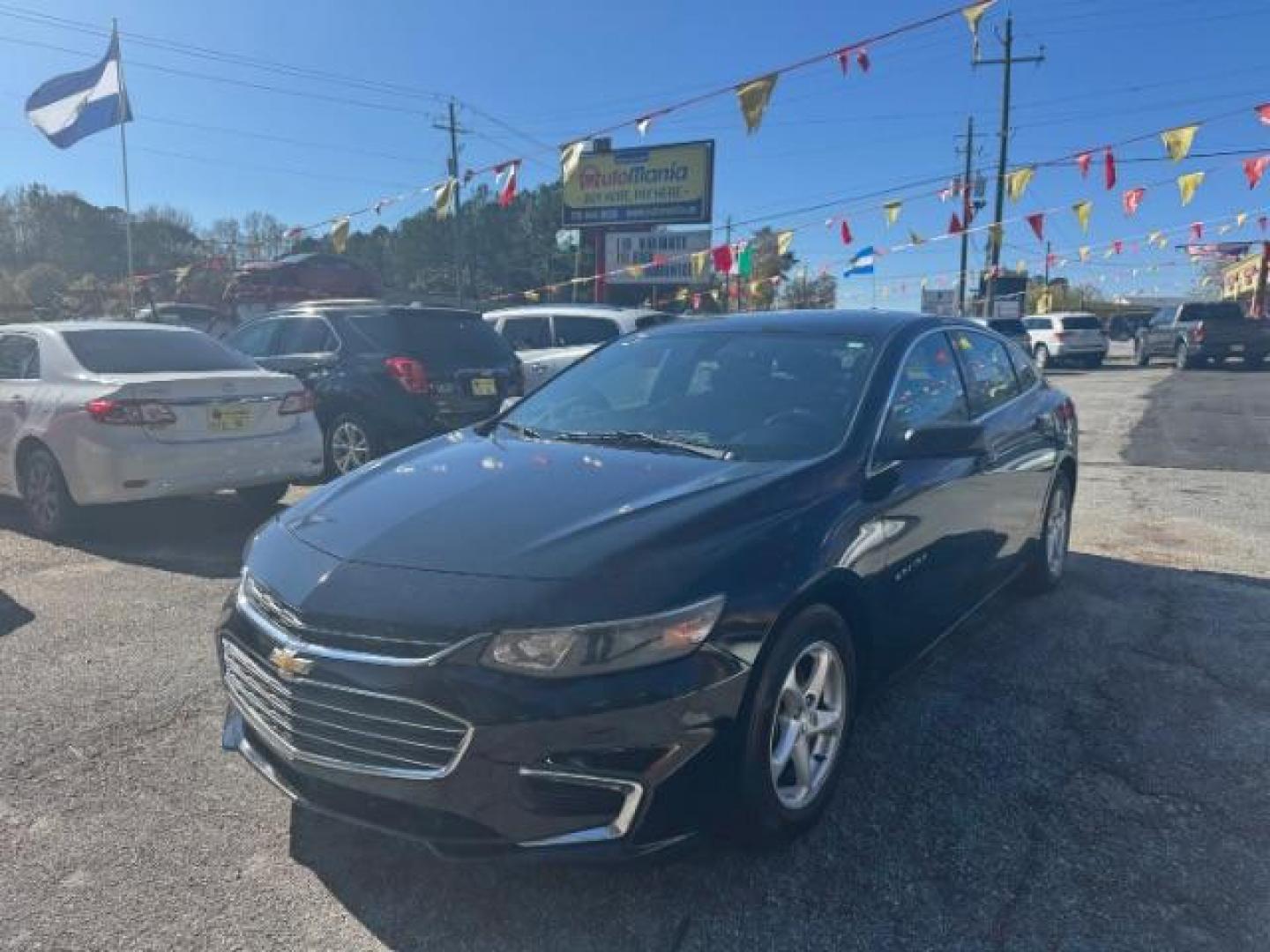 2017 Black Chevrolet Malibu LS (1G1ZB5ST0HF) with an 1.5L L4 DOHC 16V engine, 6-Speed Automatic transmission, located at 1806 Veterans Memorial Hwy SW, Austell, GA, 30168, (770) 944-9558, 33.817959, -84.606987 - Photo#0