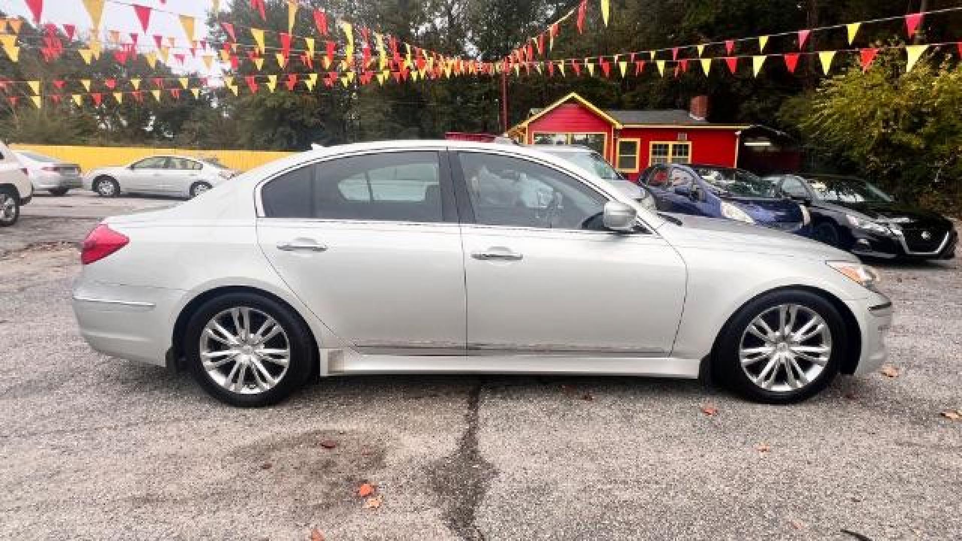 2012 Silver Hyundai Genesis 4.6L (KMHGC4DF5CU) with an 4.6L V8 DOHC 32V engine, 6-Speed Automatic transmission, located at 1806 Veterans Memorial Hwy SW, Austell, GA, 30168, (770) 944-9558, 33.817959, -84.606987 - Photo#3