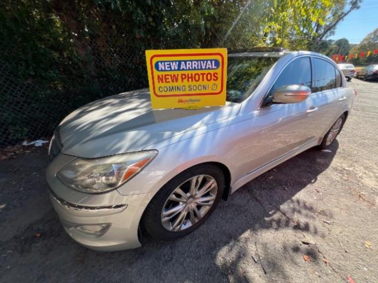 2012 Silver Hyundai Genesis 4.6L (KMHGC4DF5CU) with an 4.6L V8 DOHC 32V engine, 6-Speed Automatic transmission, located at 1806 Veterans Memorial Hwy SW, Austell, GA, 30168, (770) 944-9558, 33.817959, -84.606987 - Photo#0