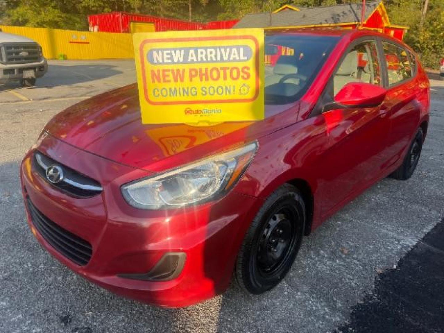 2017 Red Hyundai Accent SE 5-Door 6A (KMHCT5AE0HU) with an 1.6L L4 DOHC 16V engine, 6-Speed Automatic transmission, located at 1806 Veterans Memorial Hwy SW, Austell, GA, 30168, (770) 944-9558, 33.817959, -84.606987 - Photo#0