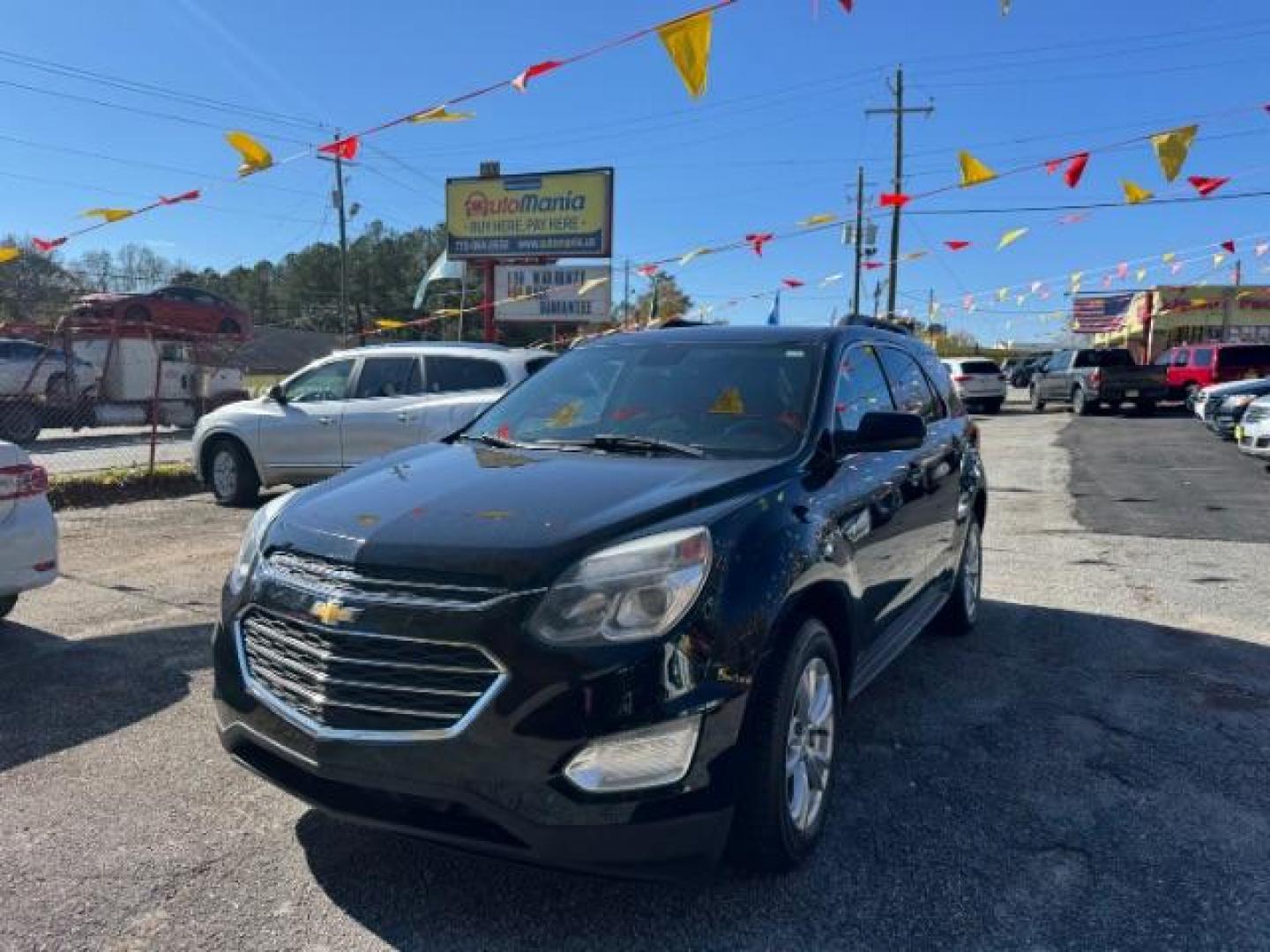 2016 Black Chevrolet Equinox LT AWD (2GNFLFEK6G6) with an 2.4L L4 DOHC 16V FFV engine, 6-Speed Automatic transmission, located at 1806 Veterans Memorial Hwy SW, Austell, GA, 30168, (770) 944-9558, 33.817959, -84.606987 - Photo#0