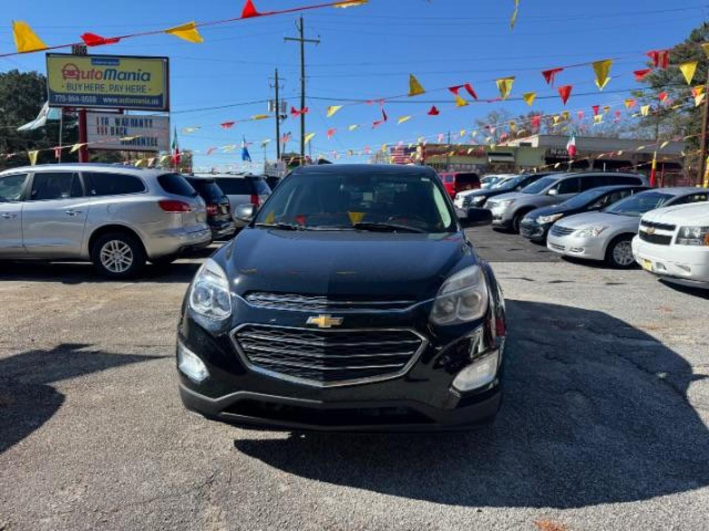 2016 Black Chevrolet Equinox LT AWD (2GNFLFEK6G6) with an 2.4L L4 DOHC 16V FFV engine, 6-Speed Automatic transmission, located at 1806 Veterans Memorial Hwy SW, Austell, GA, 30168, (770) 944-9558, 33.817959, -84.606987 - Photo#1