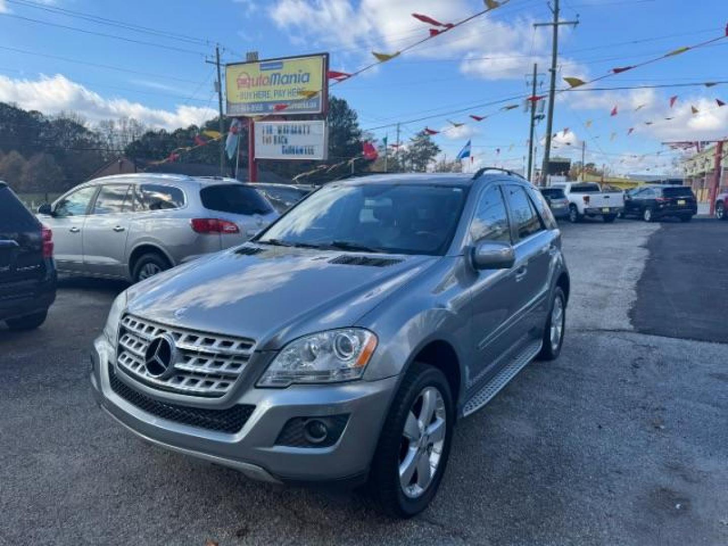 2010 Gray Mercedes-Benz M-Class ML350 (4JGBB5GB4AA) with an 3.5L V6 DOHC 24V engine, 7-Speed Automatic Overdrive transmission, located at 1806 Veterans Memorial Hwy SW, Austell, GA, 30168, (770) 944-9558, 33.817959, -84.606987 - Photo#0