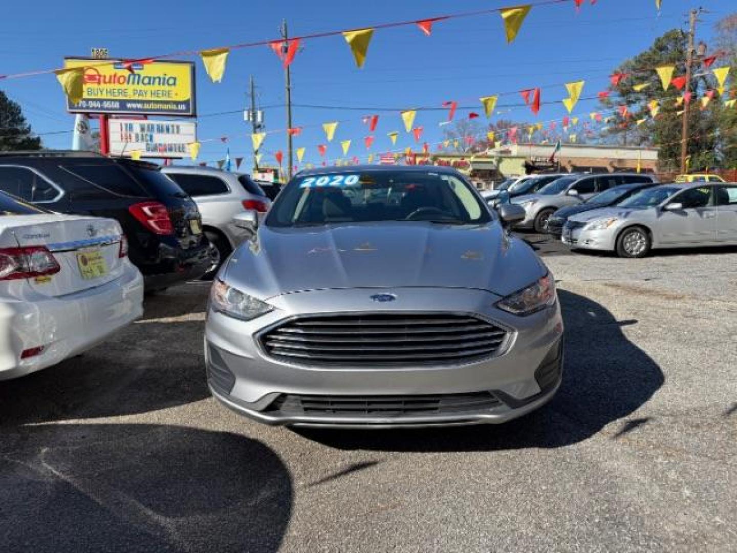 2020 Silver Ford Fusion SE (3FA6P0HD9LR) with an 1.5L L4 DOHC 16V engine, 6-Speed Automatic transmission, located at 1806 Veterans Memorial Hwy SW, Austell, GA, 30168, (770) 944-9558, 33.817959, -84.606987 - Photo#1