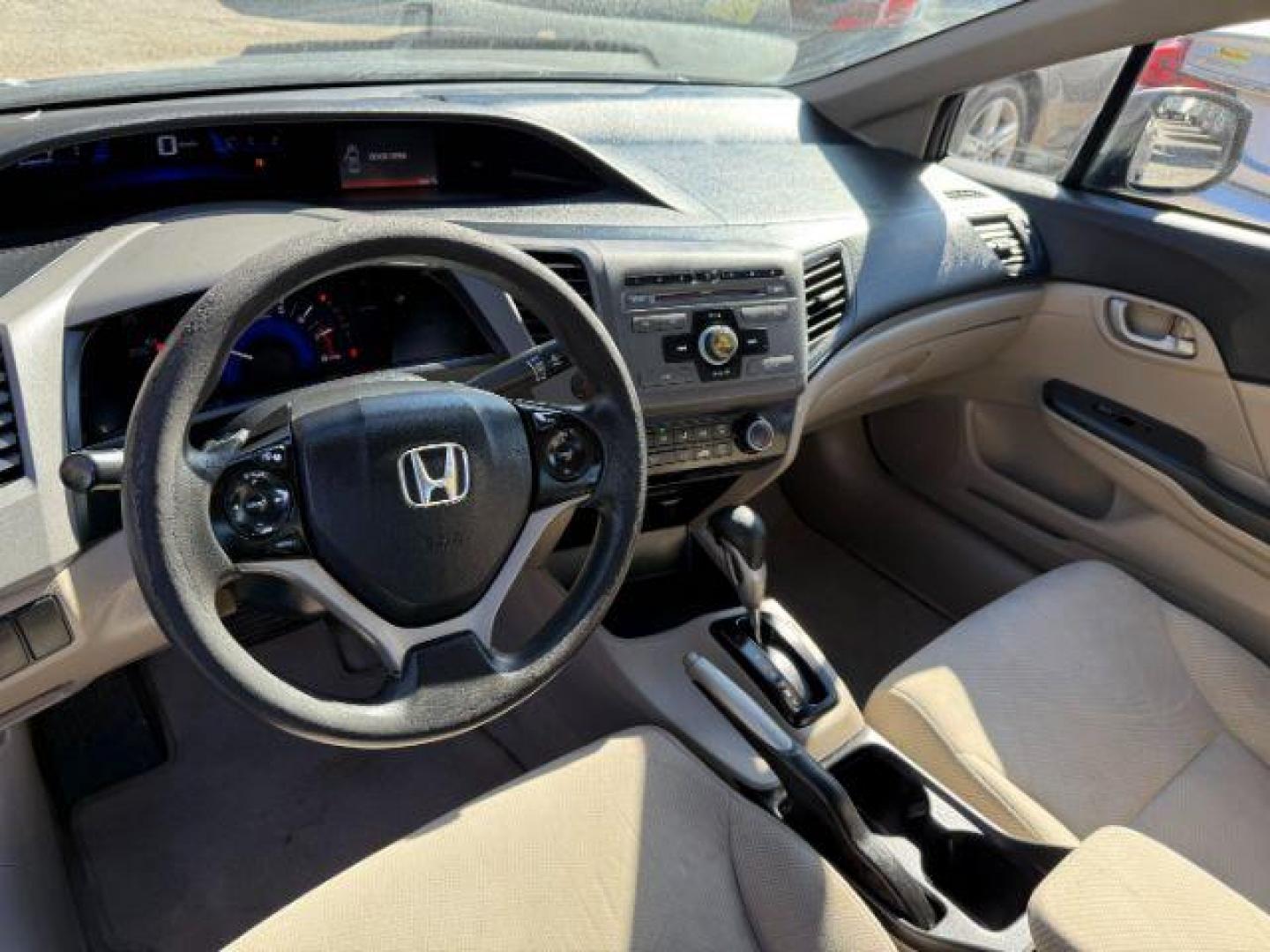 2012 Gray Honda Civic LX Sedan 5-Speed AT (19XFB2F59CE) with an 1.8L L4 SOHC 16V engine, 5-Speed Automatic transmission, located at 1806 Veterans Memorial Hwy SW, Austell, GA, 30168, (770) 944-9558, 33.817959, -84.606987 - Photo#13