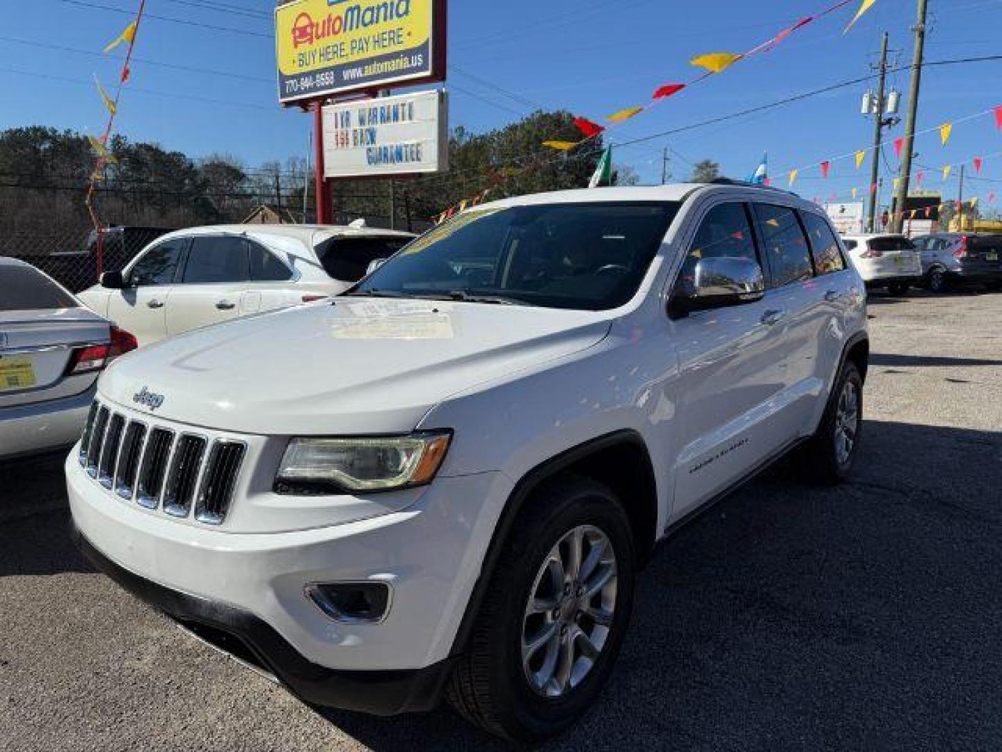 2016 White Jeep Grand Cherokee Limited 2WD (1C4RJEBG9GC) with an 3.6L V6 DOHC 24V engine, 8-Speed Automatic transmission, located at 1806 Veterans Memorial Hwy SW, Austell, GA, 30168, (770) 944-9558, 33.817959, -84.606987 - Photo#0