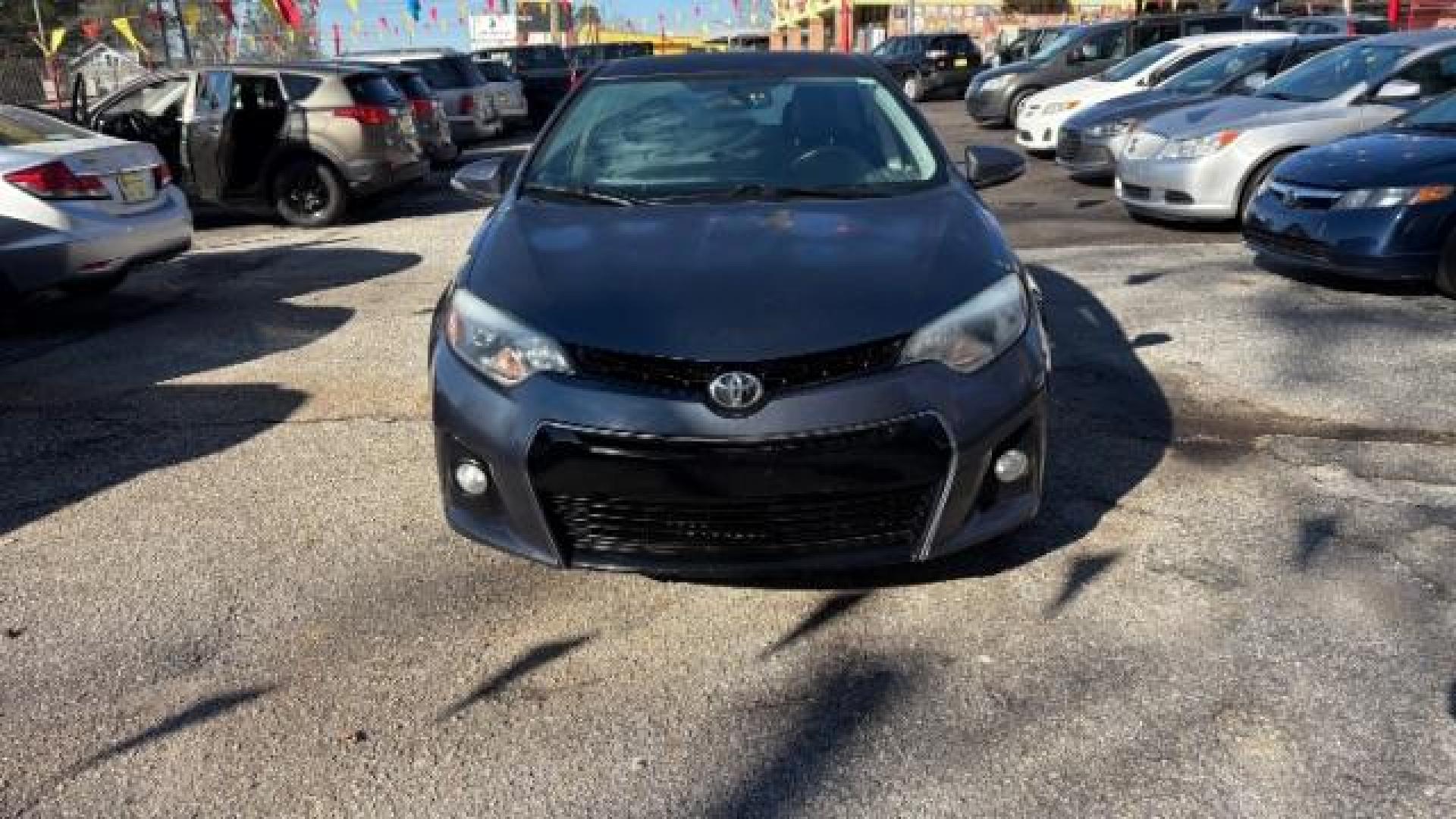 2015 Blue Toyota Corolla S Plus CVT (2T1BURHE0FC) with an 1.8L L4 DOHC 16V engine, Continuously Variable Transmission transmission, located at 1806 Veterans Memorial Hwy SW, Austell, GA, 30168, (770) 944-9558, 33.817959, -84.606987 - Photo#1