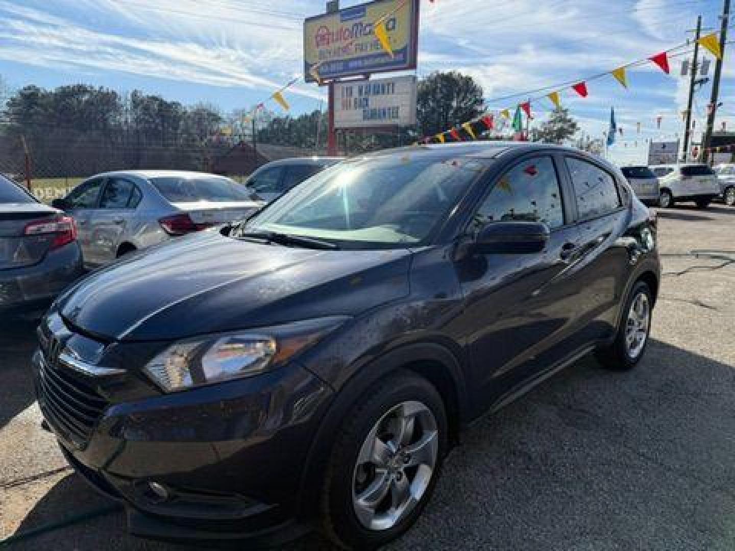 2017 Gray Honda HR-V EX 2WD CVT (3CZRU5H58HM) with an 1.8L L4 DOHC 16V engine, Continuously Variable Transmission transmission, located at 1806 Veterans Memorial Hwy SW, Austell, GA, 30168, (770) 944-9558, 33.817959, -84.606987 - Photo#0