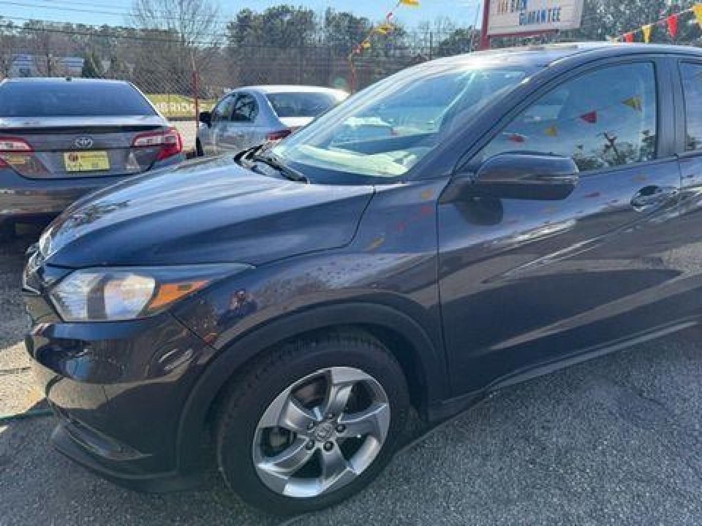 2017 Gray Honda HR-V EX 2WD CVT (3CZRU5H58HM) with an 1.8L L4 DOHC 16V engine, Continuously Variable Transmission transmission, located at 1806 Veterans Memorial Hwy SW, Austell, GA, 30168, (770) 944-9558, 33.817959, -84.606987 - Photo#1