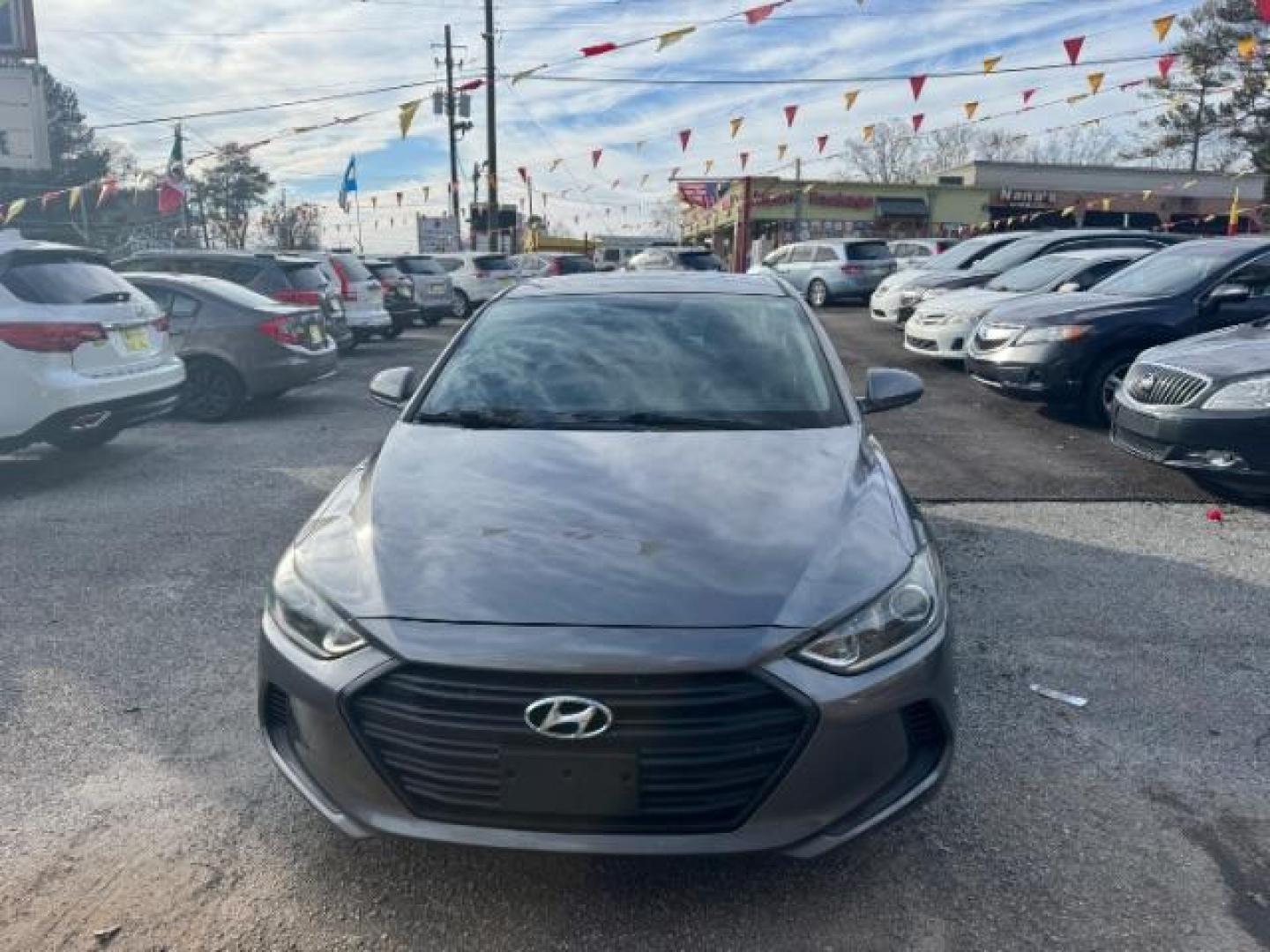 2018 Gray Hyundai Elantra Limited (5NPD84LF3JH) with an 1.8L L4 DOHC 16V engine, 6-Speed Automatic transmission, located at 1806 Veterans Memorial Hwy SW, Austell, GA, 30168, (770) 944-9558, 33.817959, -84.606987 - Photo#1