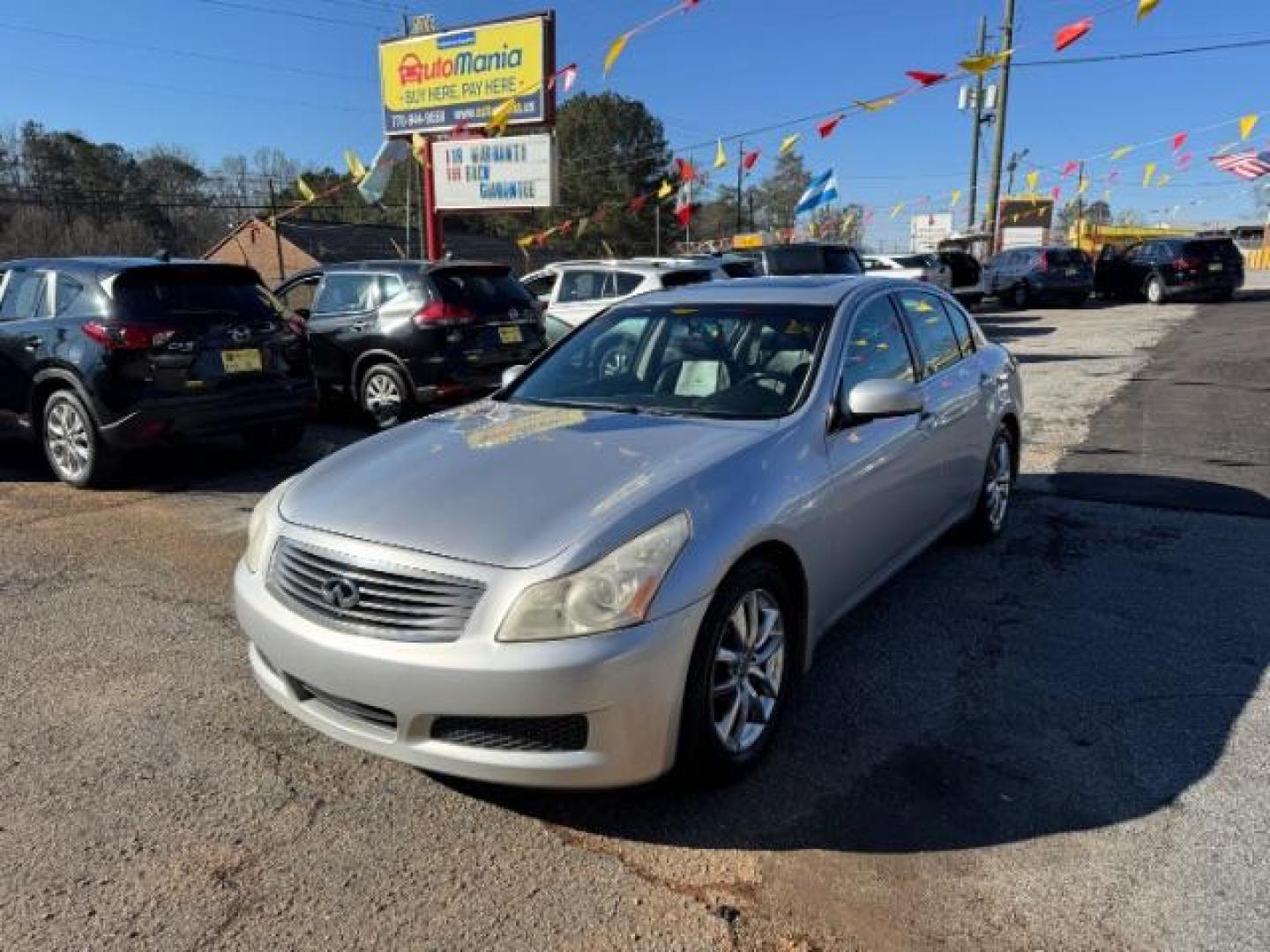 2008 Silver Infiniti G35 Journey (JNKBV61E58M) with an 3.5L V6 DOHC 24V engine, 5-Speed Automatic transmission, located at 1806 Veterans Memorial Hwy SW, Austell, GA, 30168, (770) 944-9558, 33.817959, -84.606987 - Photo#0