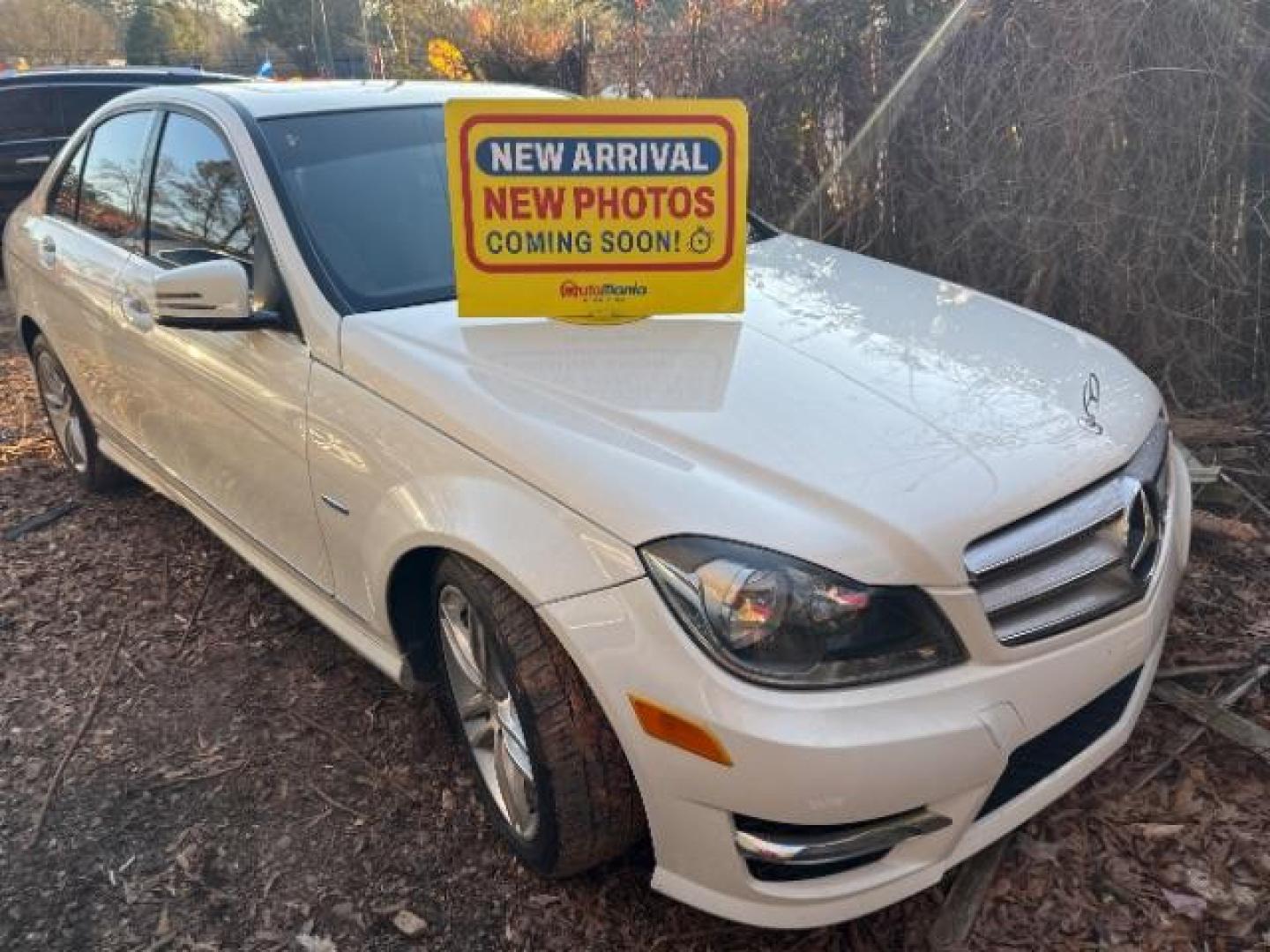 2012 White Mercedes Benz C Class C250 (WDDGF4HB1CR) with an 1.8L I-4 DI T/C I/C engine, located at 1806 Veterans Memorial Hwy SW, Austell, GA, 30168, (770) 944-9558, 33.817959, -84.606987 - Photo#0