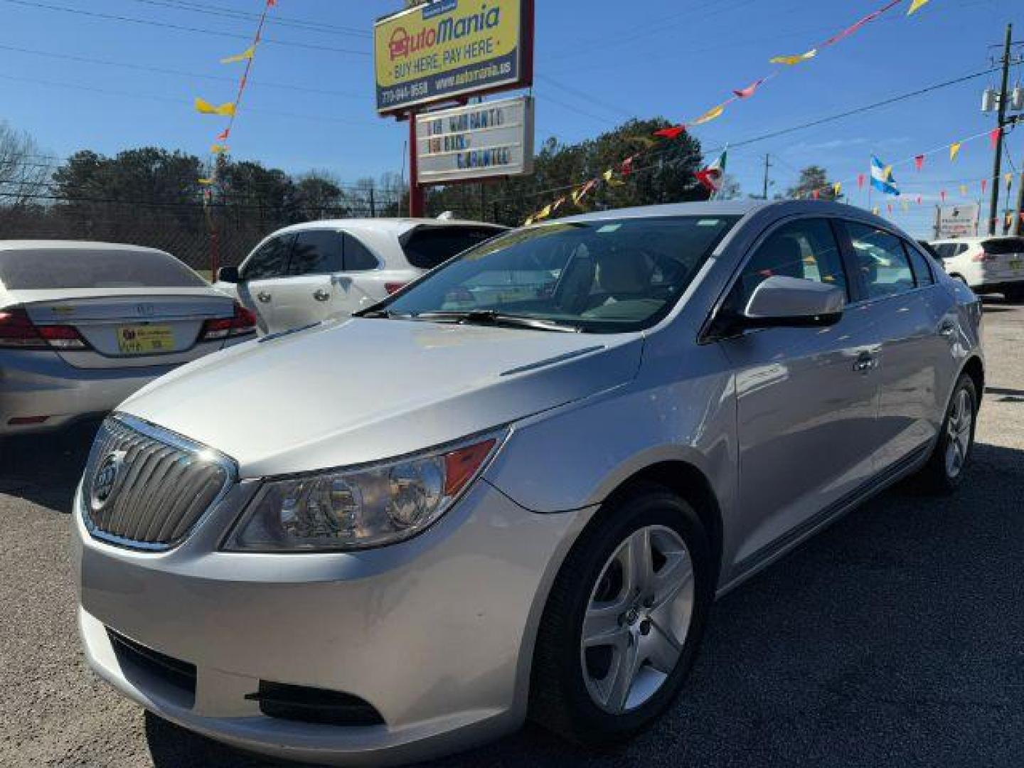 2010 Silver Buick LaCrosse CX (1G4GB5EGXAF) with an 3.0L V6 DOHC 24V engine, 6-Speed Automatic transmission, located at 1806 Veterans Memorial Hwy SW, Austell, GA, 30168, (770) 944-9558, 33.817959, -84.606987 - Photo#0