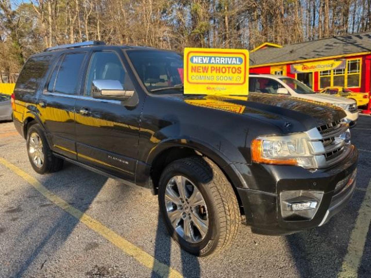 2015 Black Ford Expedition Platinum 2WD (1FMJU1LT3FE) with an 3.5L V6 DOHC 24V FFV engine, 6-Speed Automatic transmission, located at 1806 Veterans Memorial Hwy SW, Austell, GA, 30168, (770) 944-9558, 33.817959, -84.606987 - Photo#0