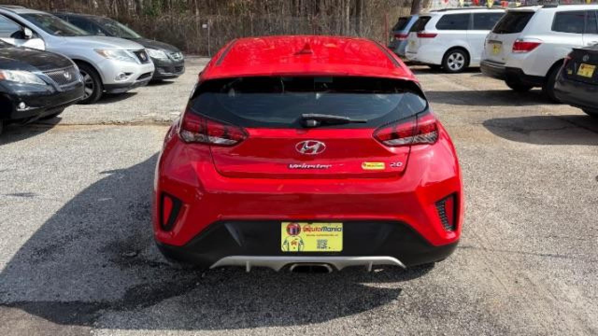 2019 Red Hyundai Veloster 2.0 6A (KMHTG6AF7KU) with an 2.0L L4 DOHC 16V engine, 6-Speed Automatic transmission, located at 1806 Veterans Memorial Hwy SW, Austell, GA, 30168, (770) 944-9558, 33.817959, -84.606987 - Photo#3