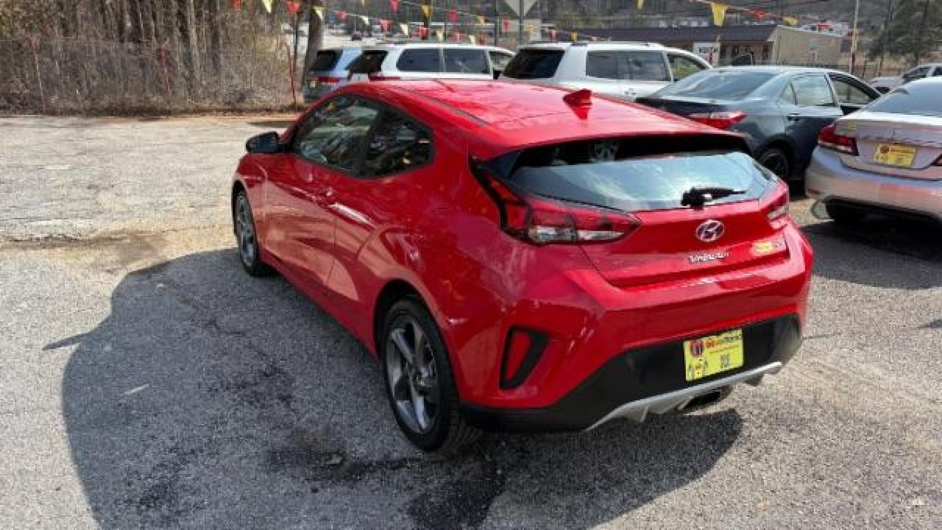 2019 Red Hyundai Veloster 2.0 6A (KMHTG6AF7KU) with an 2.0L L4 DOHC 16V engine, 6-Speed Automatic transmission, located at 1806 Veterans Memorial Hwy SW, Austell, GA, 30168, (770) 944-9558, 33.817959, -84.606987 - Photo#4