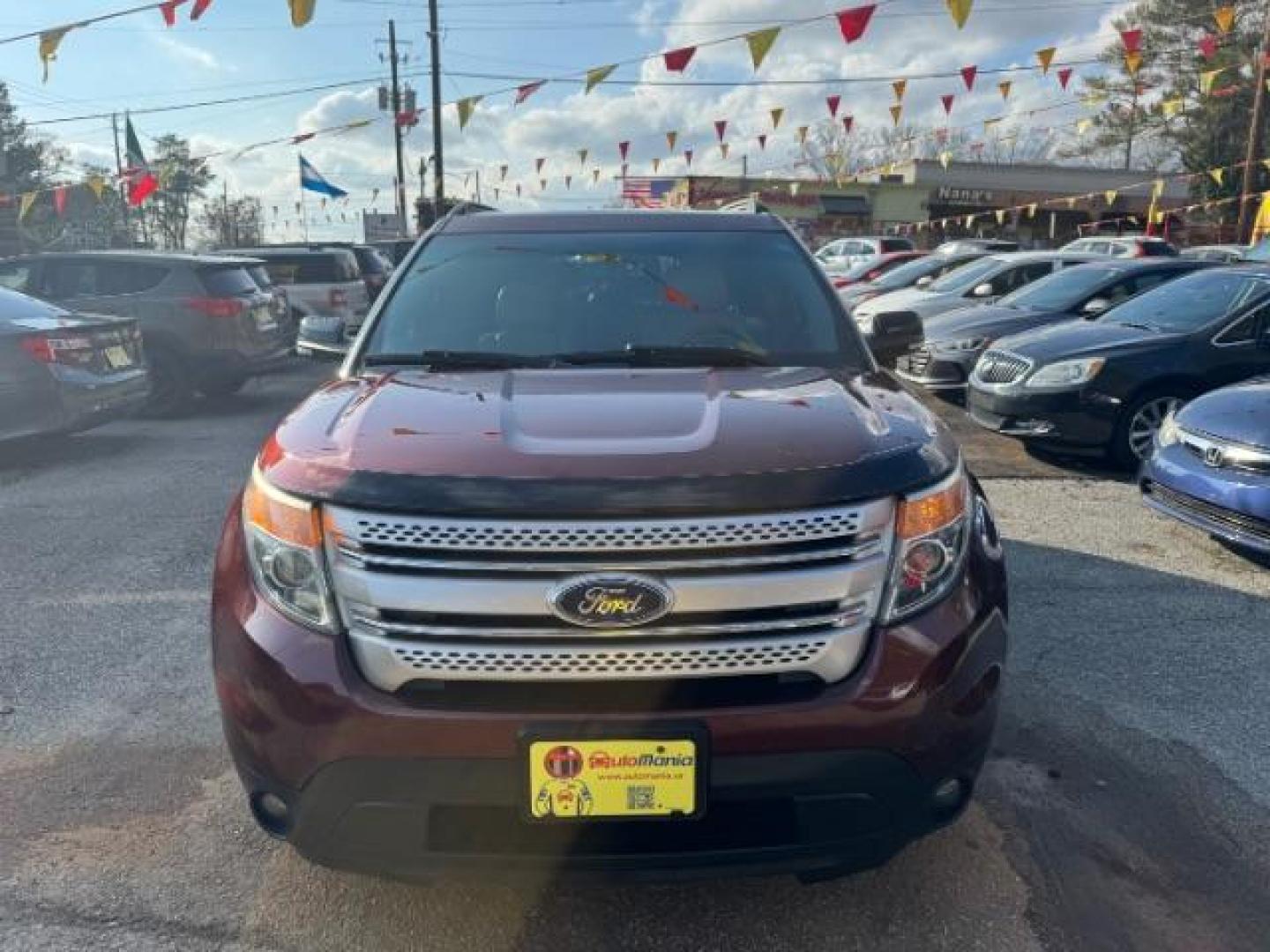 2015 Maroon Ford Explorer XLT 4WD (1FM5K8D80FG) with an 3.5L V6 DOHC 24V engine, 6-Speed Automatic transmission, located at 1806 Veterans Memorial Hwy SW, Austell, GA, 30168, (770) 944-9558, 33.817959, -84.606987 - Photo#1