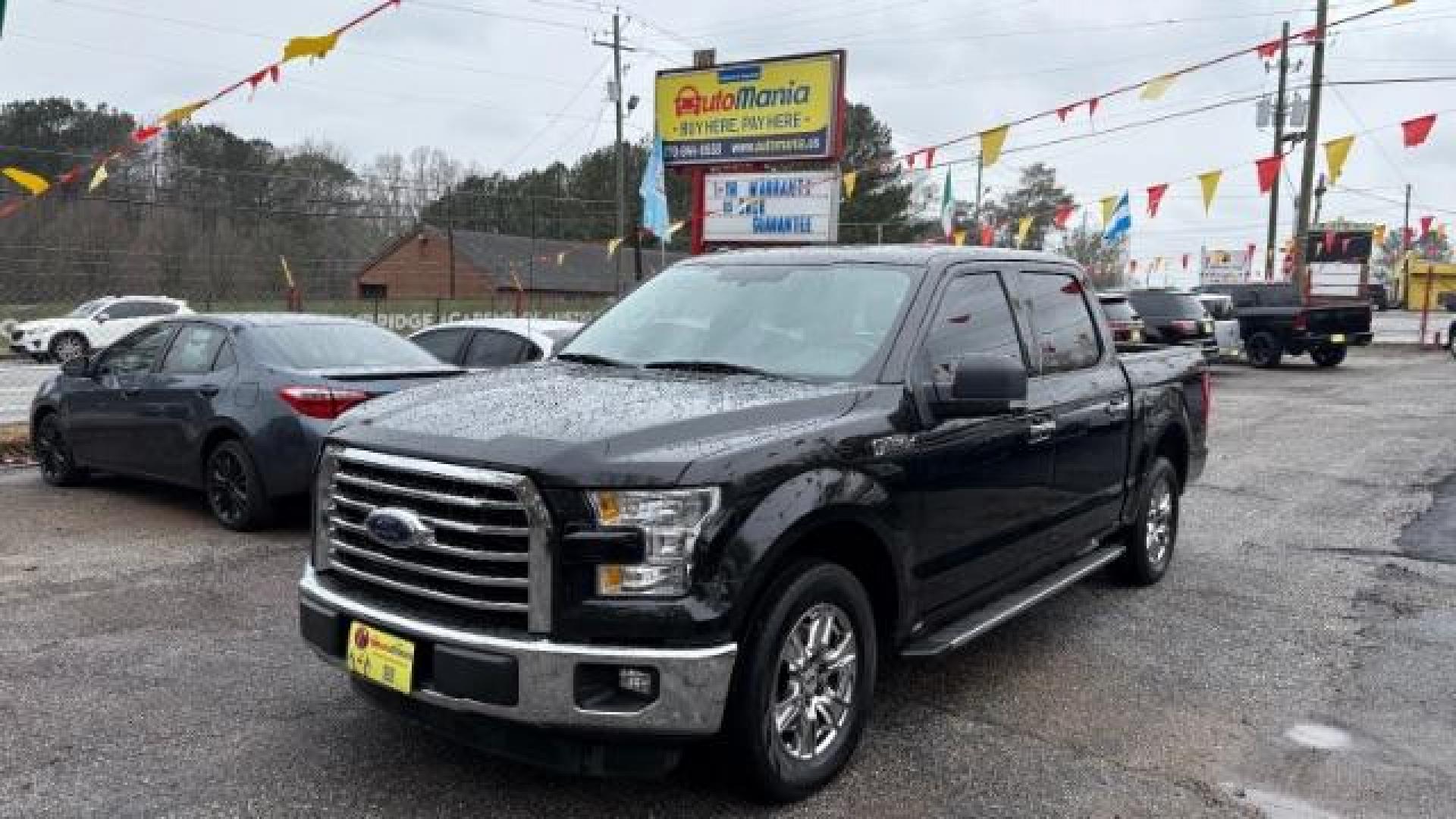 2015 Black Ford F-150 XLT SuperCrew 6.5-ft. Bed 2WD (1FTEW1CPXFF) with an 2.7L V6 DOHC 24V engine, 6-Speed Automatic transmission, located at 1806 Veterans Memorial Hwy SW, Austell, GA, 30168, (770) 944-9558, 33.817959, -84.606987 - Photo#20