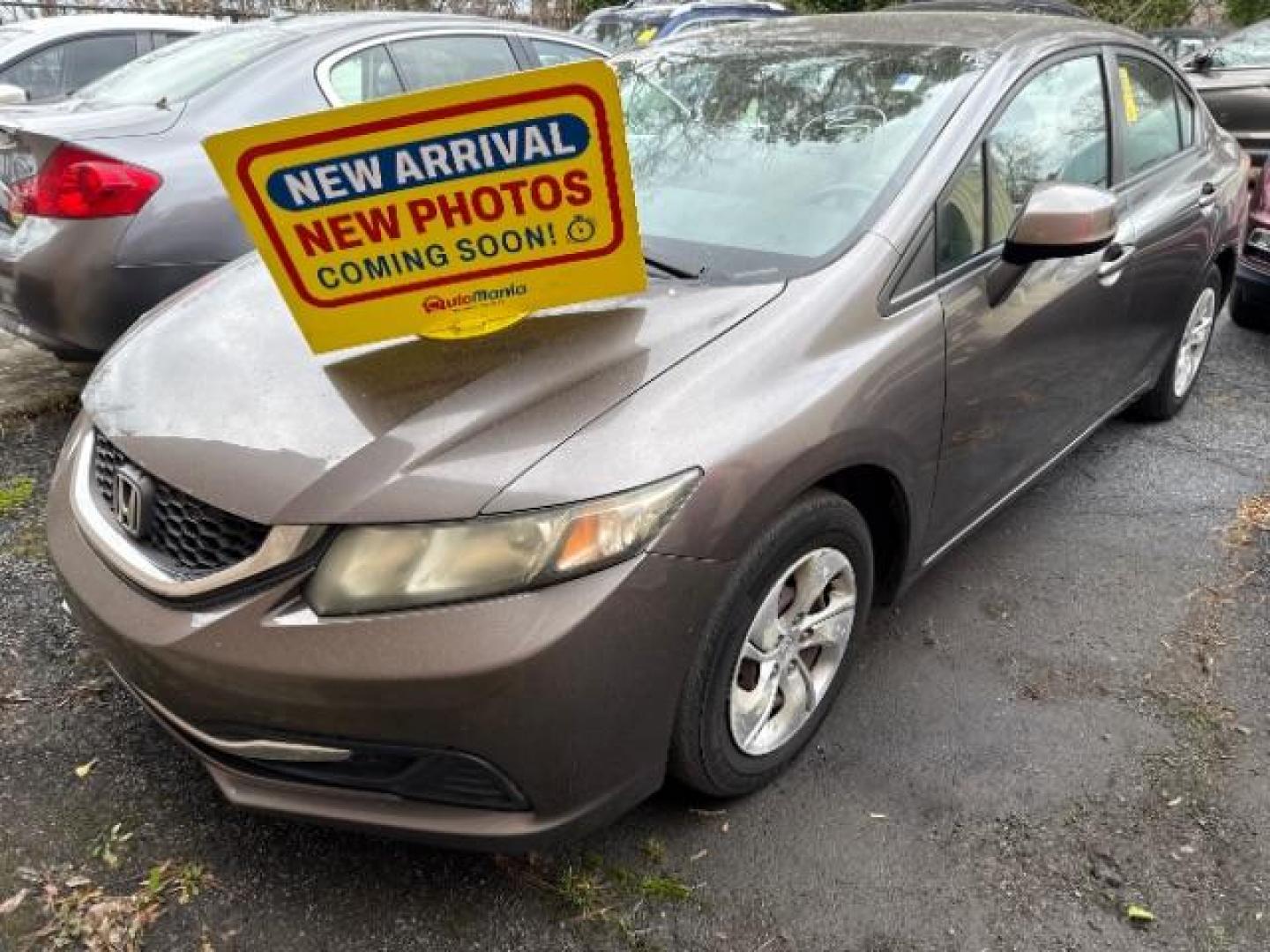 2013 Gray Honda Civic LX (19XFB2F59DE) with an 1.8L I-4 MPI SOHC engine, located at 1806 Veterans Memorial Hwy SW, Austell, GA, 30168, (770) 944-9558, 33.817959, -84.606987 - Photo#0