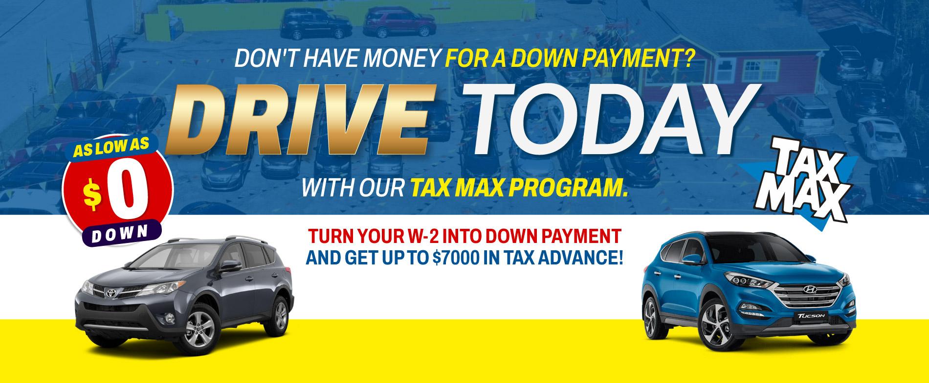 Drive Now, Pay Later with Automania’s Tax Max Program